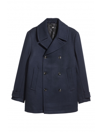 Пальто H&M 48, темно синій (46757)