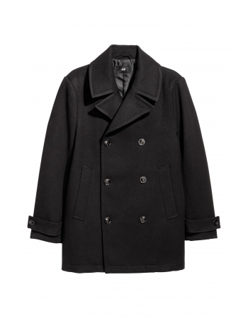 Пальто H&M 46, чорний (46756)