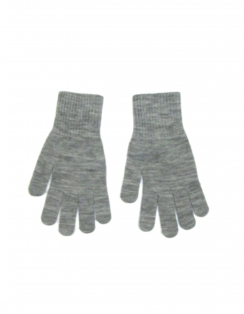 Перчатки H&M 134 170см, серый меланж (32457)