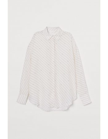 Блуза H&M 36, молочна смужка (55019)