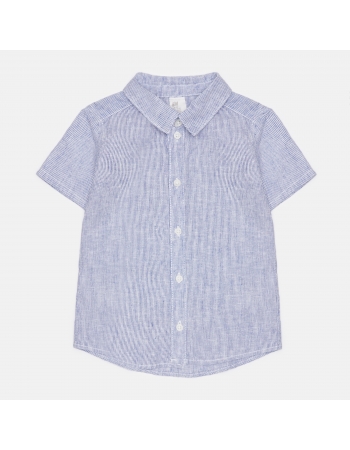 Рубашка H&M 92см, бело голубой полоска (54795)