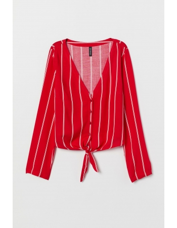 Блуза H&M 34, красный полоска (52296)