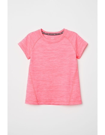 Спортивна футболка H&M 134 140см, рожевий (23418)