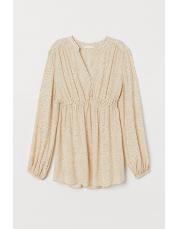 Блуза для вагітних H&M L, світло бежевий візерунки (48798)