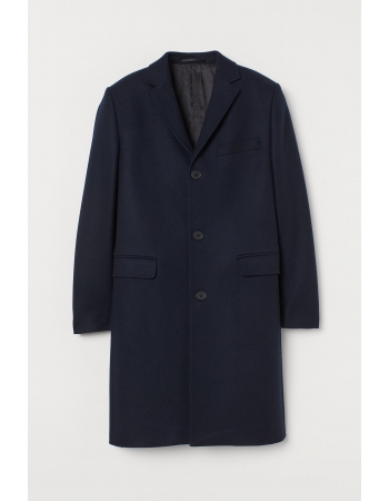 Пальто H&M 46, темно синий (45358)