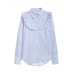 Блуза H&M 40, голубой горох (36155)
