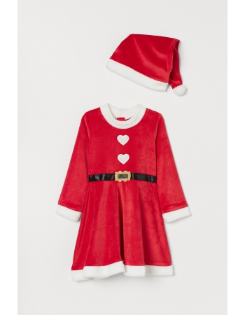 Карнавальный костюм Санта H&M 110 116см, красный (44601)