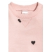 Свитшот H&M 56см, розовый сердечки (18501)