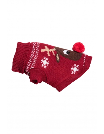 Пуловер для собак H&M 34 35см, красный (45941)