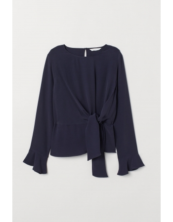 Блуза H&M 36, темно синий (52078)