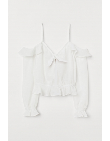 Блуза H&M 34, белый (47237)